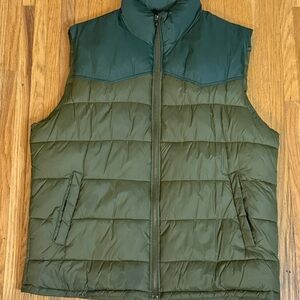 GAP Men's Olive Quilted Vest